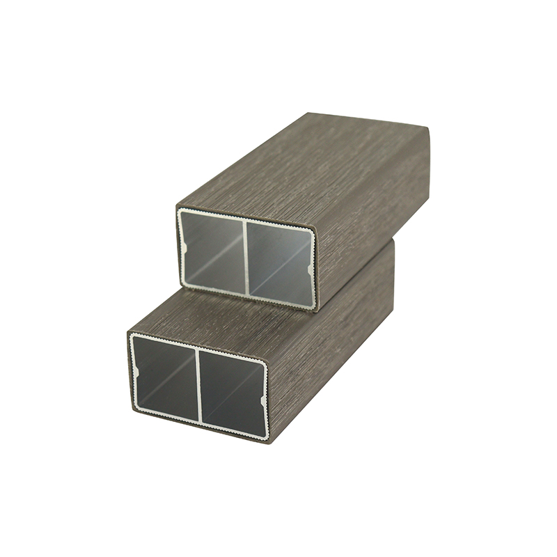 SRL-AL 50*30mm Water-Resistant & Fireproof WPC tube with Durable Aluminum Co-Extrusion