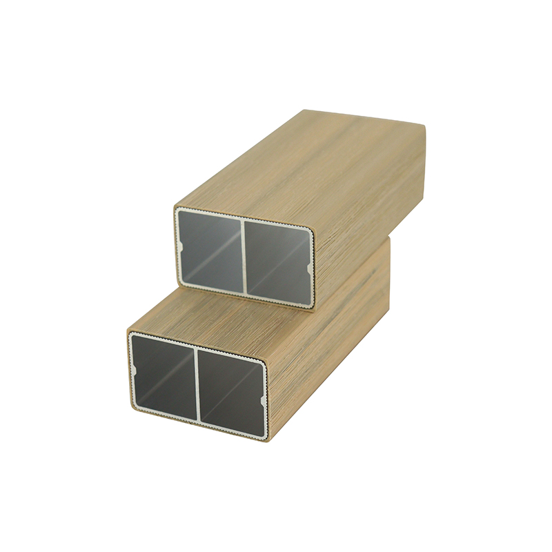 SRL-AL 50*30mm Water-Resistant & Fireproof WPC tube with Durable Aluminum Co-Extrusion